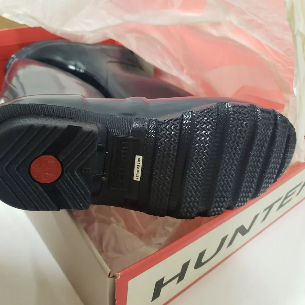 Hunter Womens Original Tall‎ Gloss Navy - Size US 5